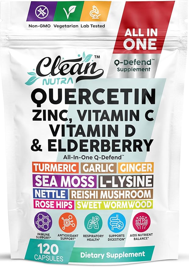 15-in-1 Immune Shield: Quercetin & Zinc Power | Don't Cry Age : Premium Supplements