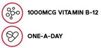 GNC Vitamin B-12 1000mcg, Supports Energy Production, 90 Caplets