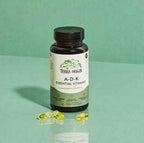 TERRA ORIGIN ADK Essential Vitamin Supplement | 60 Liquid Capsules | High Potency Vitamin A, D 5000 IU, K1 and K2 | Non GMO, Gluten Free, Vegan, Made in USA