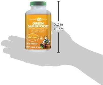 Amazing Grass Greens Blend Superfood Capsules: Super Greens with Organic Spirulina,Chlorella,Beet Root Powder,Digestive Enzymes & Probiotics,150 Capsules (Packaging May Vary),(Pack of 2)
