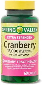 Generic Spring Valley Ultra Triple Strength Cranberry Dietary Supplement, 15,000 mg, 60 Count+ Sticker DRI Store.