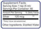 25 ppm 8 oz Colloidal Silver Natural Immune Support Health Supplement