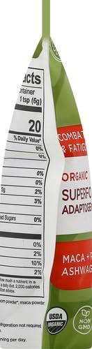 Navitas Organics Superfood+ Adaptogen Blend for Stress Support (Maca + Reishi + Ashwagandha),6.3oz Bag,30 Servings — Organic,Non-GMO,Vegan,Gluten-Free,Keto & Paleo.,(Pack of 2)