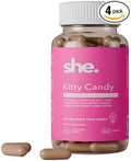 She. Kitty Candy Women's Daily Feminine Balance & Freshness Capsules, 240 Capsules with Pineapple, Mango, Red Apple Extract, Cinnamon, Fenugreek & D-Mannose | Vegan, Non-GMO