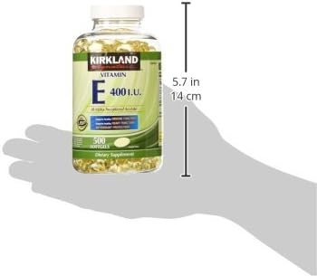 Kirkland Signature Vitamin E 400 IU, 500 Softgels (Pack of 2) (Total of 1000 Softgels)