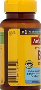 Nature Made Vitamin B-12 Softgels, 3000 Mcg, 60 Count Pack of 3