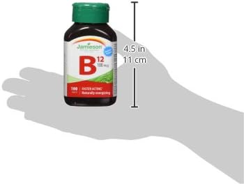 Jamieson B12 100 mcg (METHYLCOBALAMIN), 100 tablets