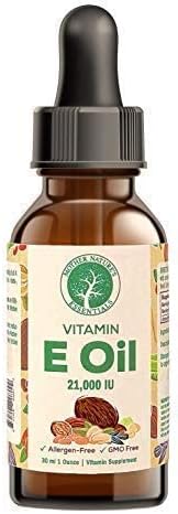 Mother Nature's Essentials Natural Vitamin E Oil Food Grade, 21,000IU d-Alpha-tocopherol, not Processed. 1 oz.