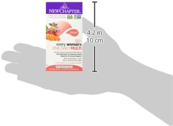New Chapter Women’s Multivitamin 55+, Astaxanthin, B6, B12, D3, Vitamin C & Zinc, Immune, Heart, Cellular Energy, and Bone Support, Gentle on The Stomach, One Daily, Non-GMO, Gluten-Free, 48 Tablets