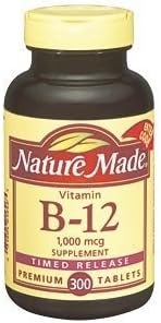 Nature Made Vitamin B-12 1,000 mcg Time Release - 300 Tablets