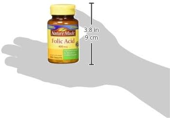 Nature Made Folic Acid (400 mcg) Tablets, 250 Count, Pack of 2