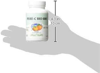 Vitamin C Complex 600 mg Supplement – Recommended Daily Dose Vitamin C Tablets with Lemon Bioflavonoids, Calcium & Phosphorus – Immune Health Support – Pure-C Bio 600 - Non-GMO, Vit C Vegan 90 Tablets