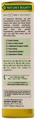Nature's Bounty B-12 5000 mcg Sublingual Liquid Energy Health 2 oz (Pack of 2)