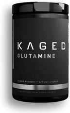 Kaged Muscle, L-Glutamine Powder 500 Gram, Vegan, Support Muscle Recovery, Post Workout, Glutamine, Banned-Substance Free, Unflavored, 100 Servings
