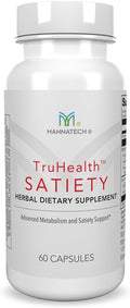 Mannatech - TruHealth Satiety - Encourages Mindful Eating & Balanced Habits, Gut Health Formula with MetaboBiome Blend & Chromium - 60 Capsules