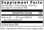 Douglas Laboratories Liquid Vitamin D3 | Supports Bones, Cell Growth, Neuromuscular and Immune Function | 0.75 fl. oz.