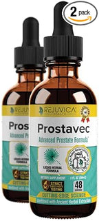 Prostavec Advanced Prostate Support Supplement - Liquid Formula for Faster Absorption with Pygeum, Saw Palmetto, Stinging Nettle + Turmeric & Damiana - Vegan, Non-GMO - 4 fl oz