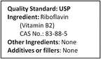 Vitamin B2 Riboflavin Pure Powder Energy (500 Grams (1.1 lb))