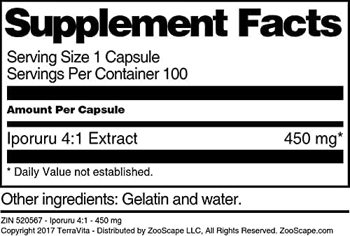 Iporuru 4:1-450 mg (100 Capsules, ZIN: 520567)