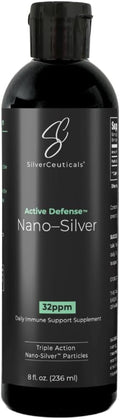 Colloidal Silver w/Nano Technology - 32ppm 8oz - 8X More Effective - Natural Immune Support - Save The Sick Days - Ages 5 & Up - Outperforms Higher PPM Silvers - No Taste & Smell - 3rd Party Tested