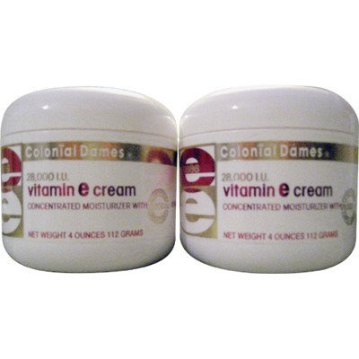 Colonial Dames Concentrated Vitamin E Moisturizing Cream 28,000 I.U. for Hydrating & Moisturizing Chapped Dry Skin & Fine Lines.