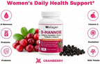Urinary Tract and Bladder Health Support with Vaginal Probiotic Plus Prebiotics for Women - D-Mannose, Cranberry, Dandelion, Vitamin C -120 Veggie Capsules (60 Days Supply)