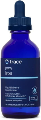 Trace Minerals Ionic Iron 22 mg - Dietary Supplement to Support Immune System Health & Energy - Liquid Ionic Trace Mineral Supplement with Ferrous Sulfate - 1.9 fl oz (About 46 Servings)