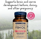 Wiley's Finest Wild Alaskan Fish Oil Prenatal DHA - 900mg EPA and DHA Omega-3s for Pregnant Women and Nursing Mothers - 180 Softgels (90 Prenatal Vitamin Servings)