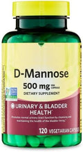 SEDLAV D-Mannose 500 mg Veg Capsules, 120 Count