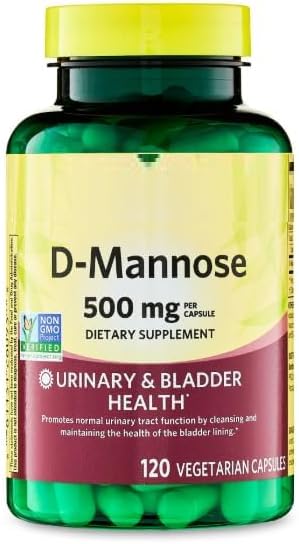SEDLAV D-Mannose 500 mg Veg Capsules, 120 Count