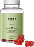 Codex Labs Kids Skin Barrier Support Gummies – Mixed Berry Flavor – 2-Week Supply (60 Gummies) – L-Histidine with Vitamins & Zinc – for Sensitive or Eczema-Prone Skin – Vegan, Non-GMO Supplement