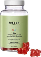 Codex Labs Kids Skin Barrier Support Gummies – Mixed Berry Flavor – 2-Week Supply (60 Gummies) – L-Histidine with Vitamins & Zinc – for Sensitive or Eczema-Prone Skin – Vegan, Non-GMO Supplement