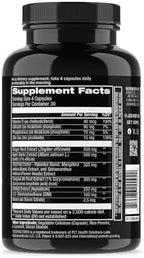 Jocko Fuel Test Booster for Men - Natural Endurance, Stamina, & Strength Booster - Muscle Builder for Men & Nitric Oxide Support with Ginger Root, Shilajit, & Tongkat Ali, 120ct (30 Servings)