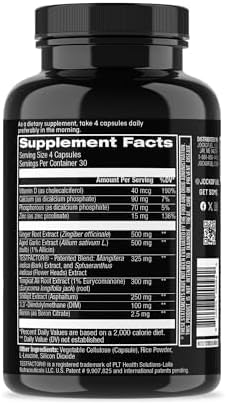 Jocko Fuel Test Booster for Men - Natural Endurance, Stamina, & Strength Booster - Muscle Builder for Men & Nitric Oxide Support with Ginger Root, Shilajit, & Tongkat Ali, 120ct (30 Servings)