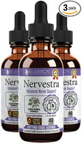 Nervestra Nerve Health Support Supplement - Fast-Absorbing Herbal Liquid Formula - Turmeric, White Willow Bark, B-Vitamins, Alpha Lipoic Acid, Acetyl-L-Carnitine and More
