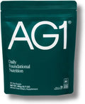 AG1 Greens Powder Refill Pouch – 75 Vitamins, Multivitamin & Probiotic | Gut Health Support | Vegan, Keto, Gluten Free | Athletic Greens Supplement - Pouch Only, Classic Formula