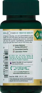 Nature’s Bounty Iron 65mg,325 mg Ferrous Sulfate,Cellular Energy Support,Promotes Normal Red Blood Cell Production,1 Serving Per Day,Gluten Free,100 Vegetarian Tablets,(Pack of 3)