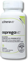 ScimeraMD® Asprega Probiotic + Prebiotic Supplement for Digestive Health and Immune System Support, 35 Billion CFUs, 30 CT