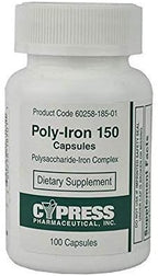 Poly-Iron 150 Capsules Compares To Niferex 150, 100 ea