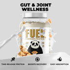 Underground Bio Labs Panda Fuel Premium Protein Whey,Hydrolyzed Collagen,Casein,Probiotics, Enzymes, Keto Friendly,Time Release, 25 Servings (2.5 Pound, Cinnamon Toast)