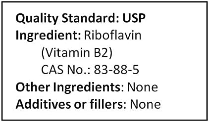 Vitamin B2 Riboflavin Pure Powder Energy (50 Grams (1.76 oz))