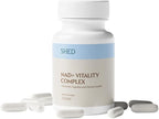 SHED NAD+ Supplement Vitality Complex with Nicotinamide Riboside (NR), Alpha-GPC, TMG & Methylated B Vitamins – Supports Energy, Focus, Cellular Health & Aging – 60 Capsules