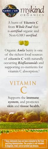 Garden of Life Organics Vitamin C Spray for Kids and Adults - Orange Tangerine,Vitamin C Supplement,Antioxidant for Immune Support and Skin Health,2 fl oz Liquid Drops,(Pack of 2)