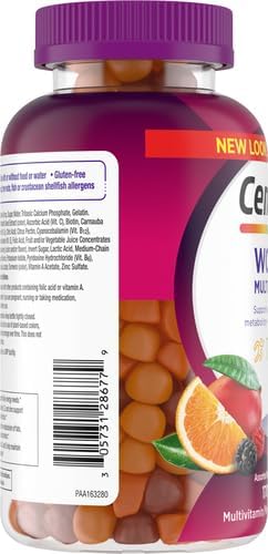 Centrum MultiGummies Gummy Multivitamin for Women, Multivitamin/Multimineral Supplement with Vitamin D3, B and Antioxidants, Assorted Fruit Flavor - 170 Count (Pack of 2)