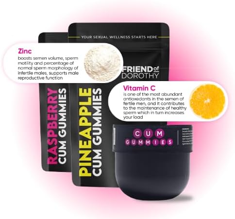 Pineapple C*M Gummies Improves Sperm Volume and Load Semen Volume Supplement - 60 Capsules - 1 Month Supply