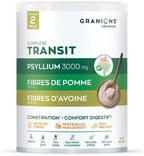 Psyllium Husk Powder 4in1 Digestive Fiber Supplement - Gut Health, Bloat Relief for Women and Men, Soluble and Insoluble Psyllium Husk Fiber Powder, Vitamin B2 - Vegan, Unflavored, Sugar-Free, 60 Day