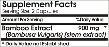 Bamboo Extract 900mg // 90 Capsules // Pure // by PureControl Supplements