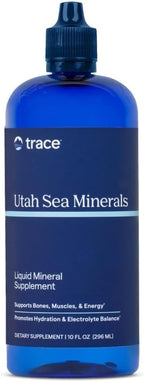 Trace Minerals Utah Sea Minerals - Liquid Daily Mineral Support for Bones, Muscles, Energy & Heart Health - Fluid Balance - Nerve Function - 10 fl oz (30 Servings)