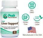Peak Pure & Natural Peak Liver Support Milk Thistle Based Liver Support Supplement | Liver Cleanse and Detox | 90 Capsules