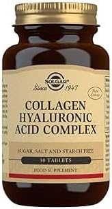 SOLGAR Collagen Hyaluronic Acid Complex, 30 Tablets - Hydrolyzed Collagen Type 2 - Helps & Chelated Zinc, 250 Tablets - Zinc for Healthy Skin - Supports Cell Growth & DNA Formation